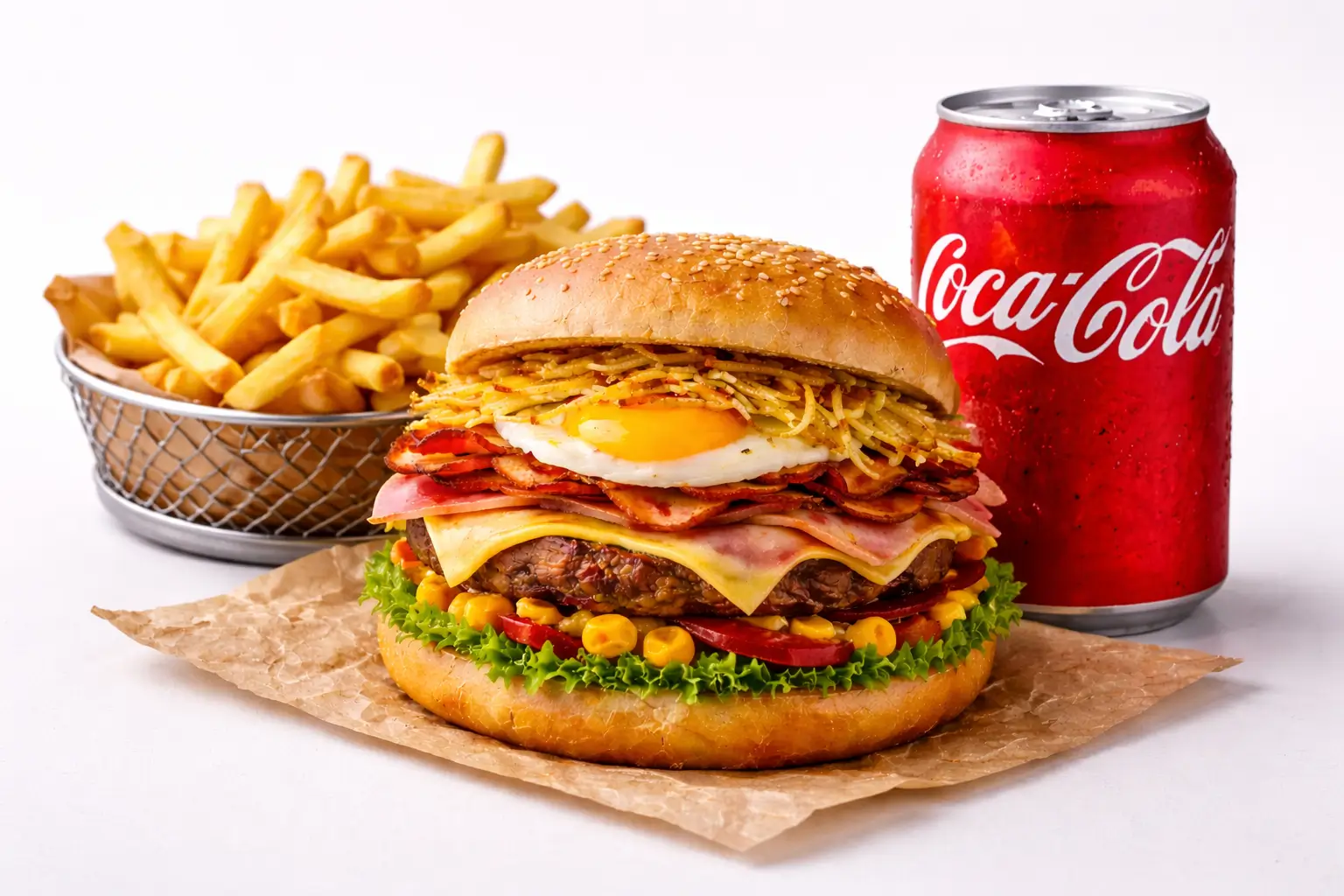 🍔 X-Tudo + Batata + Refri